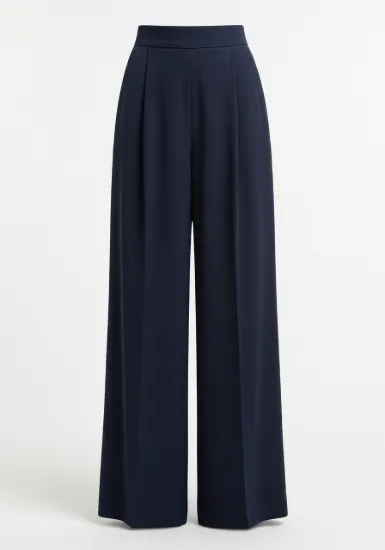 Kadın Yüksek Bel Wide Leg Pantolon