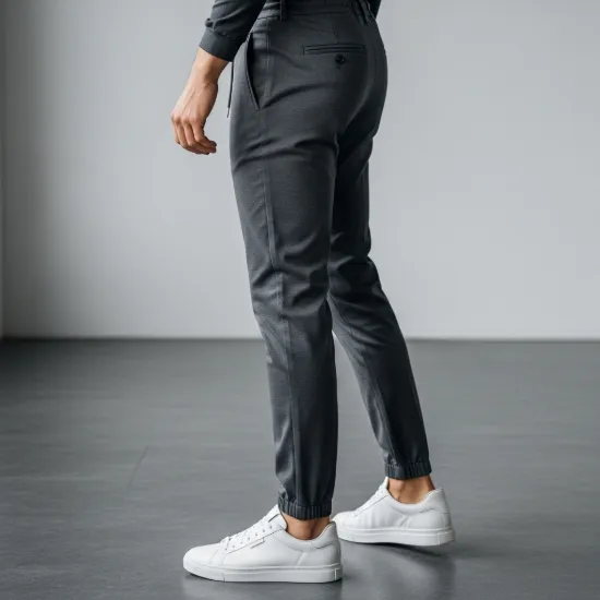 Nova Esnek Dokulu Slim-Fit Jogger Pantolon