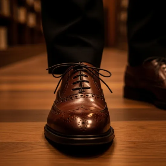 Oxford Legacy: El İşçiliği Detaylı Hakiki Deri Erkek Brogue Ayakkabı